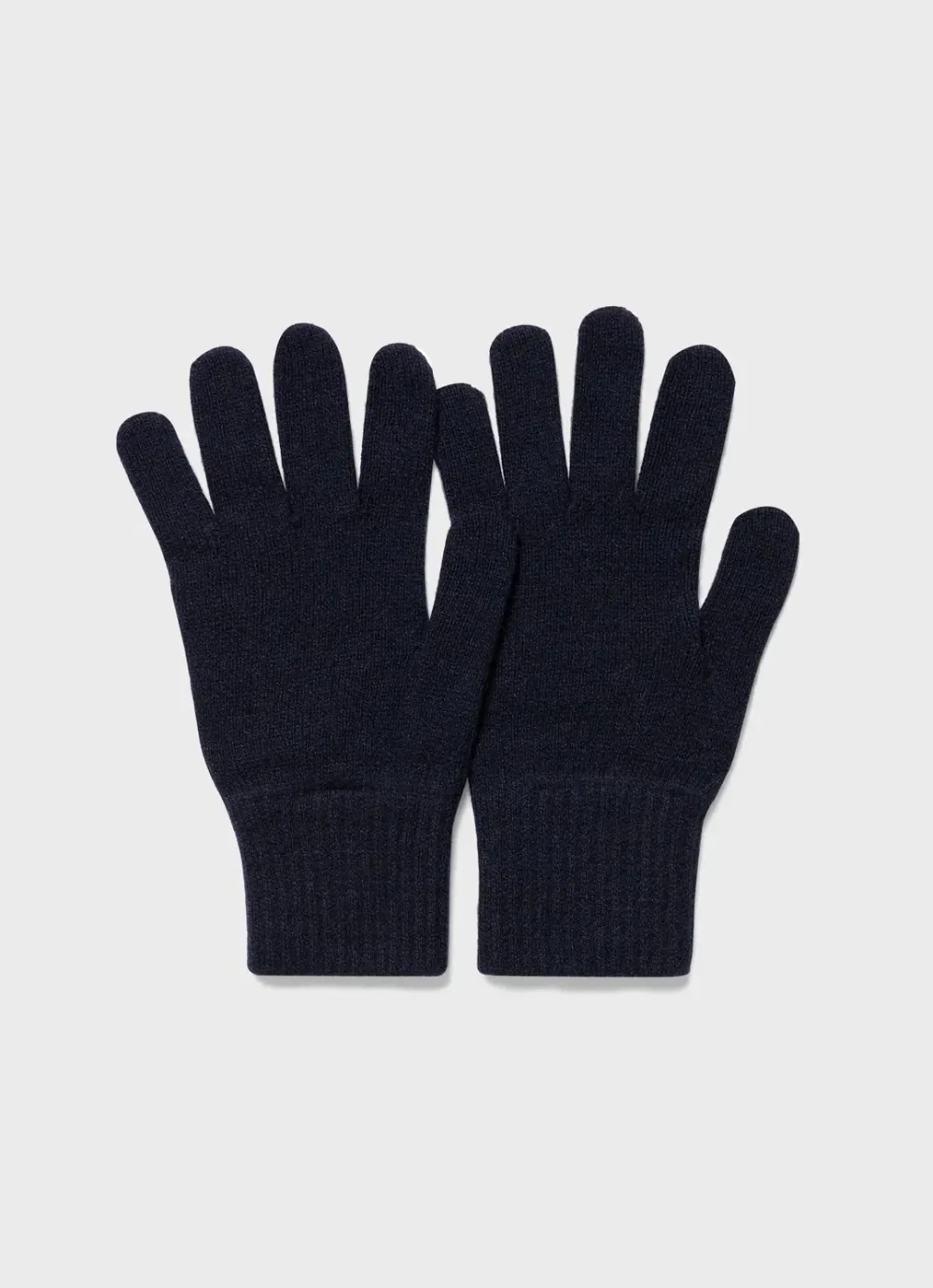 Cashmere Knitted Glove-Blue