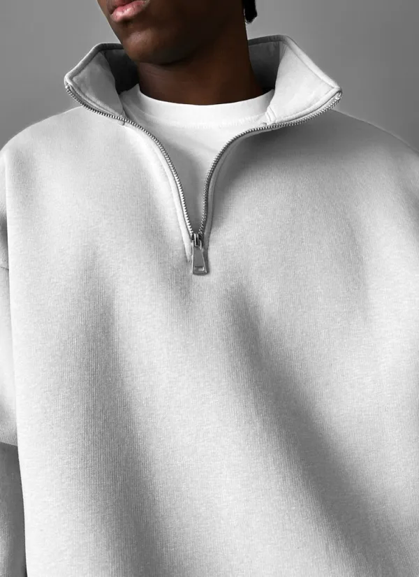 Everyday Relaxed Zip Front Sweatshirt