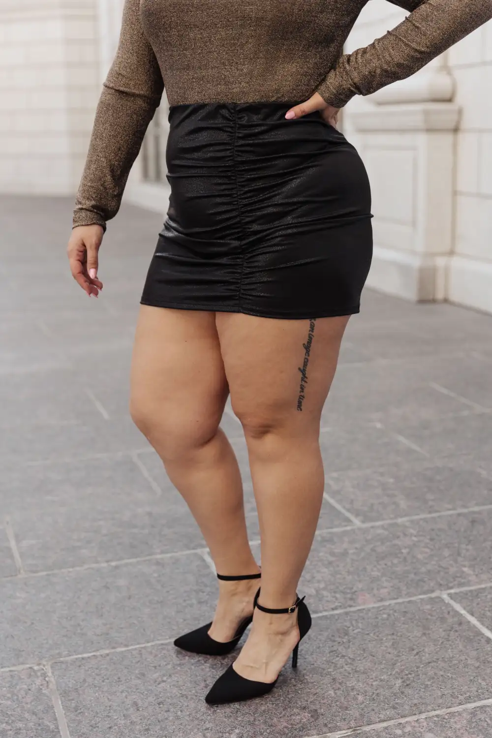 Textured Mini Skirt