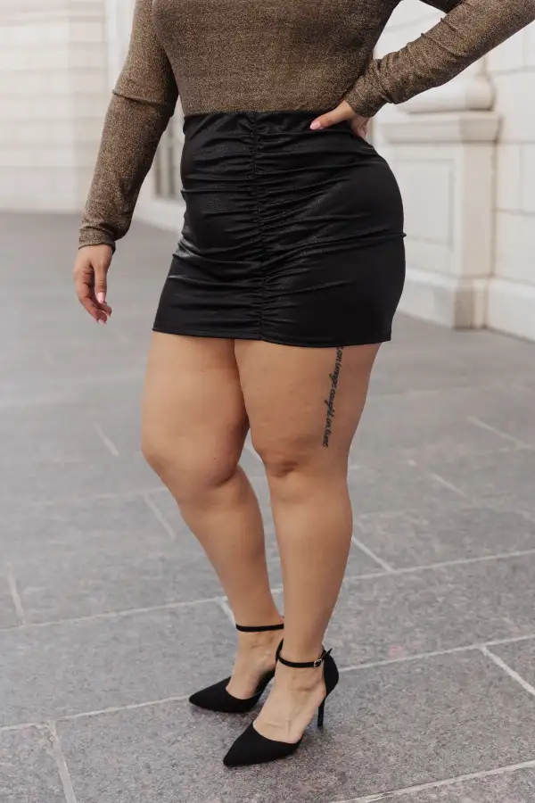 Textured Mini Skirt