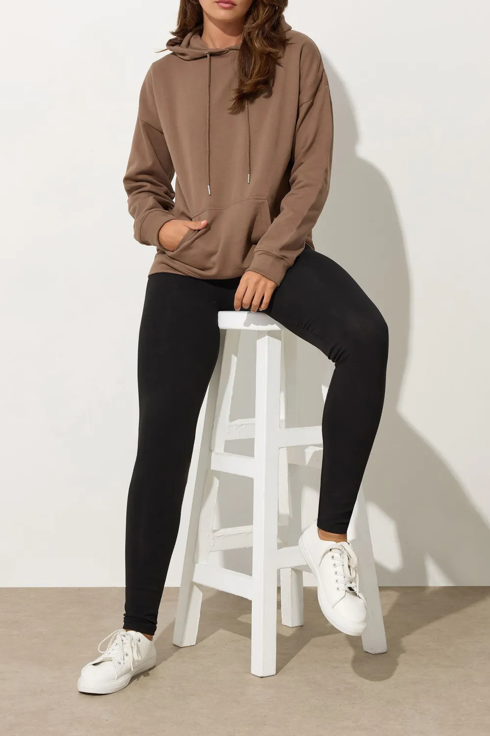 Drawstring Hooded Sweatshirt