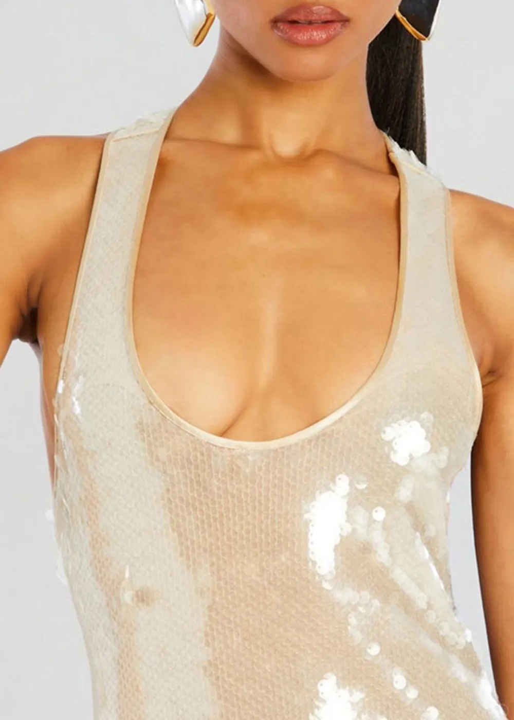 Sequin Tank Maxi Dress