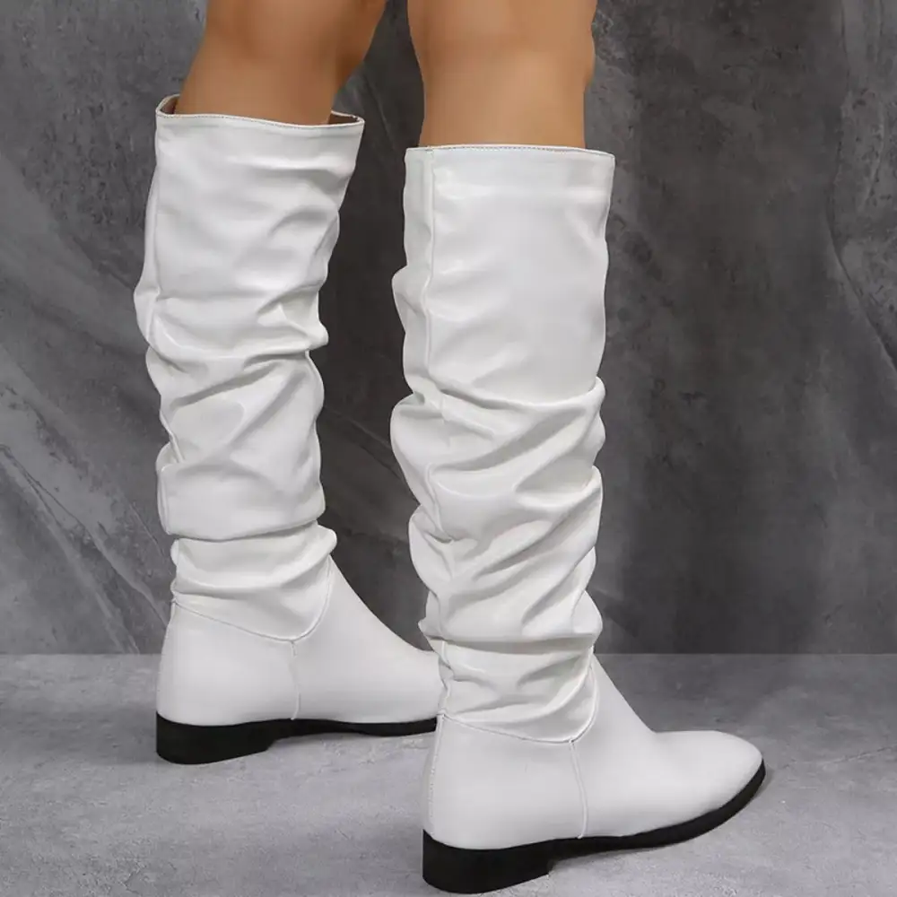 Slouchy Block Heel Boots