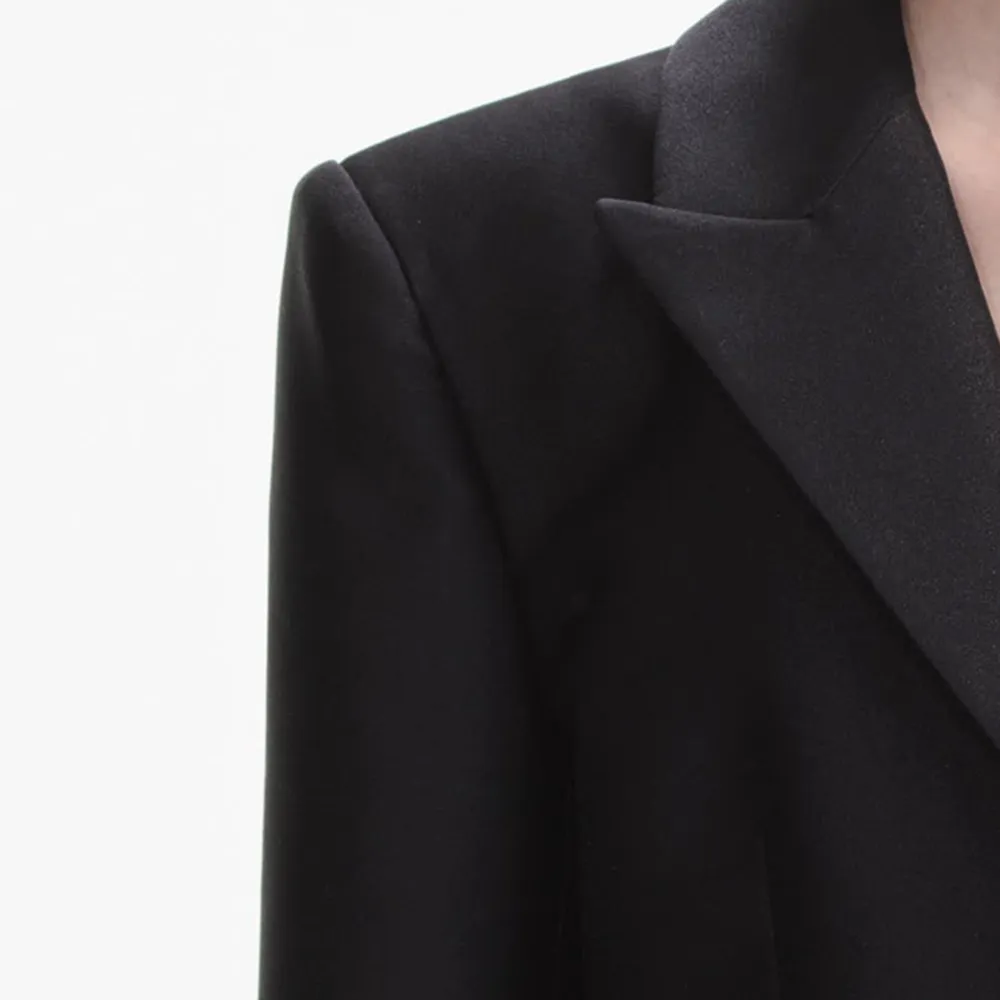 Black Taffeta Blazer