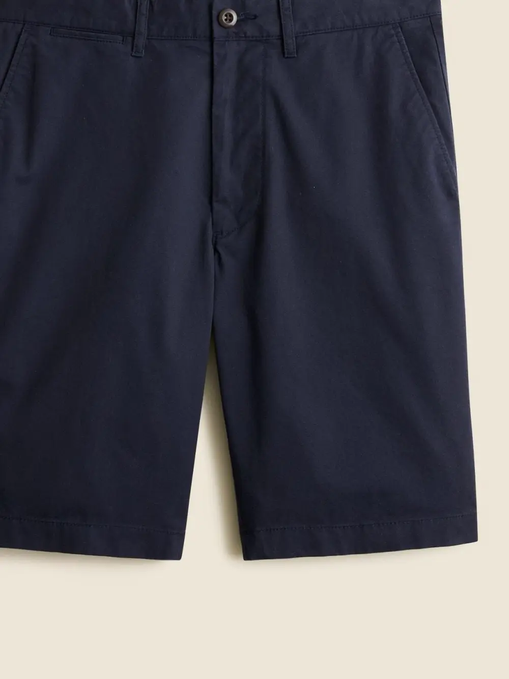 Navy Blue Casual Drawstring Shorts