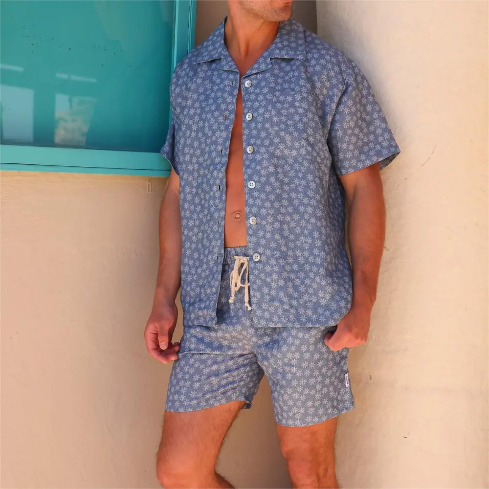 Men'S Linen Shorts - Daisy Denim
