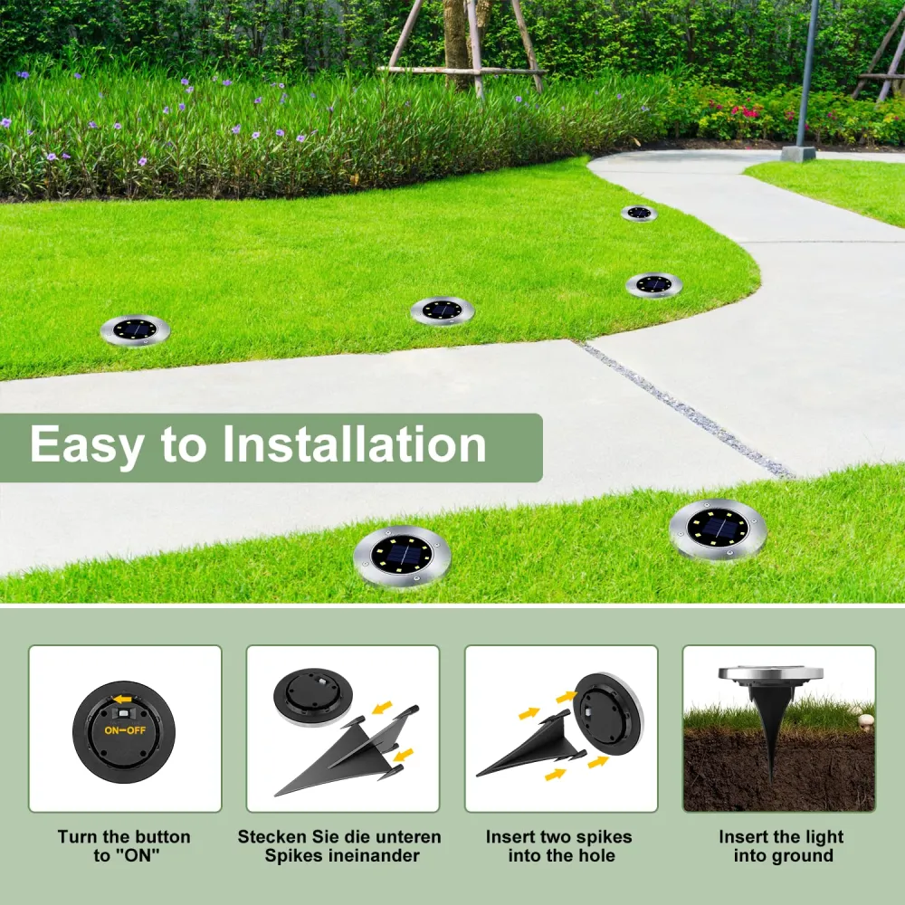 LED solar floor lamp