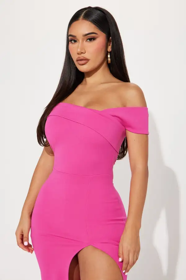 On The Rise Midi Dress - Pink