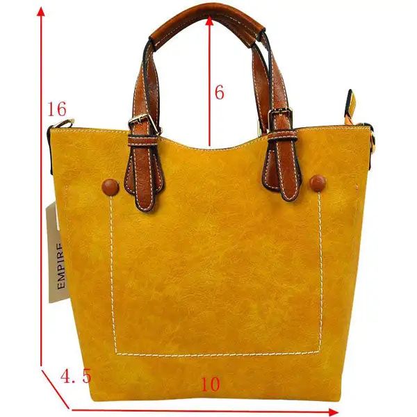 Tote Vegan Leather Shoulder Bag