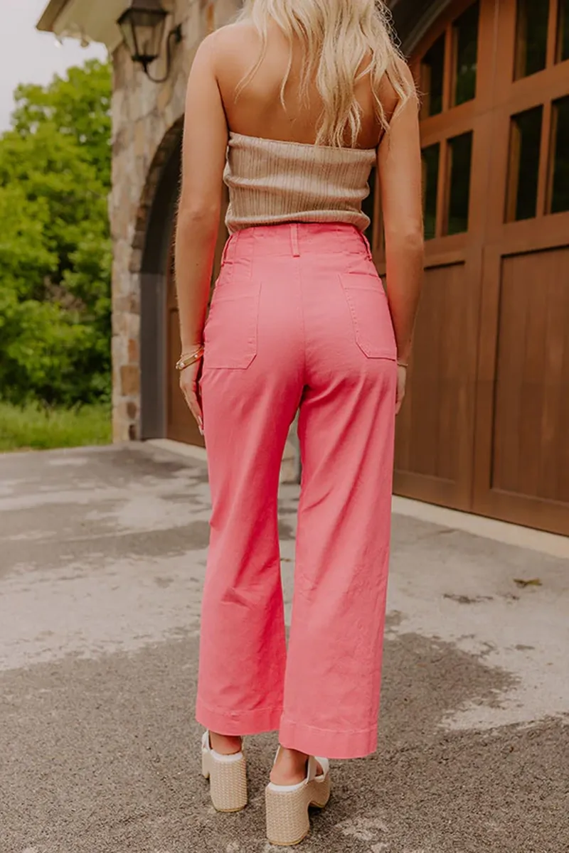 Distressed Breathable Skin-Friendly Women's Straight Pants