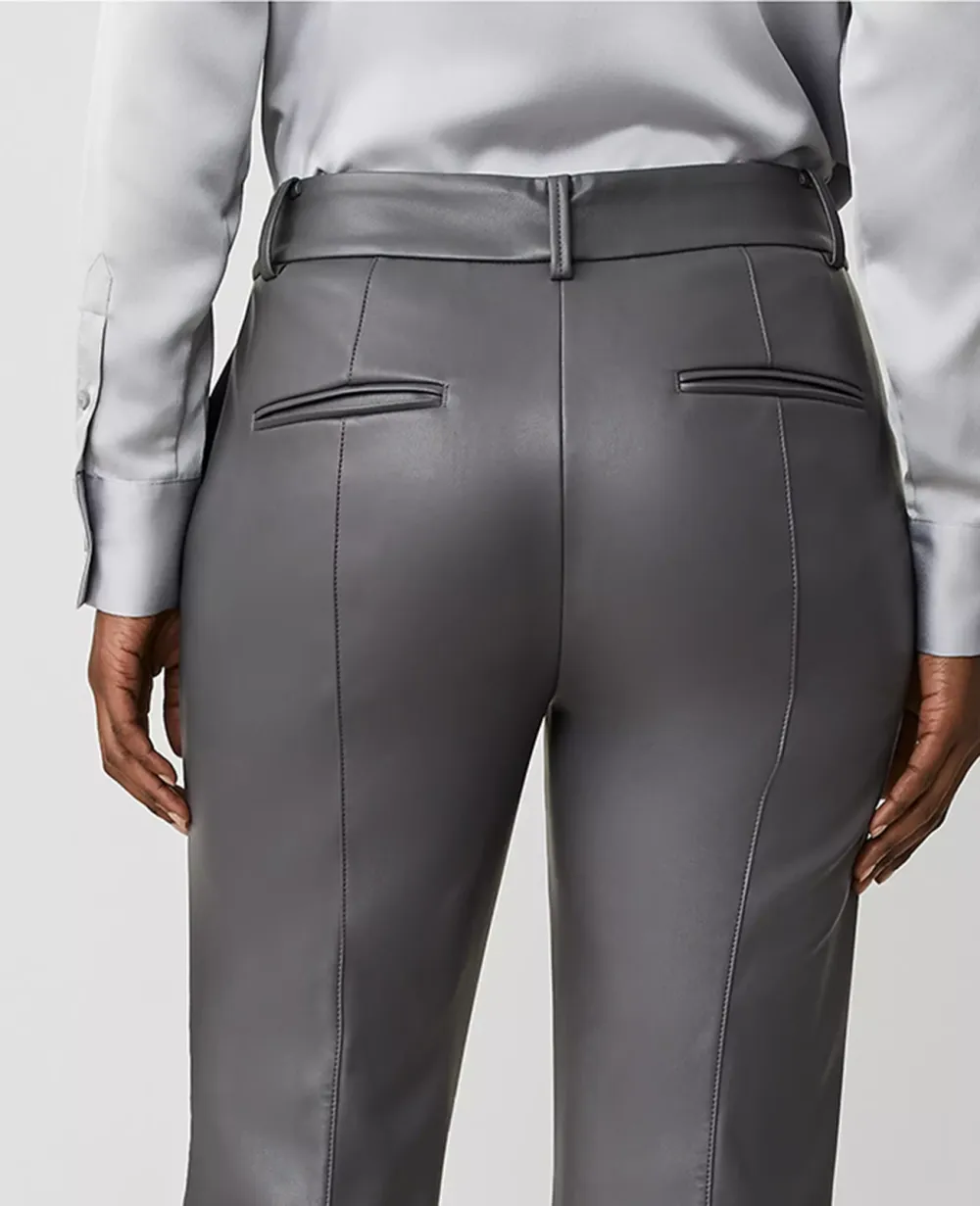 The Petite Faux Leather Jayne Trouser Pant