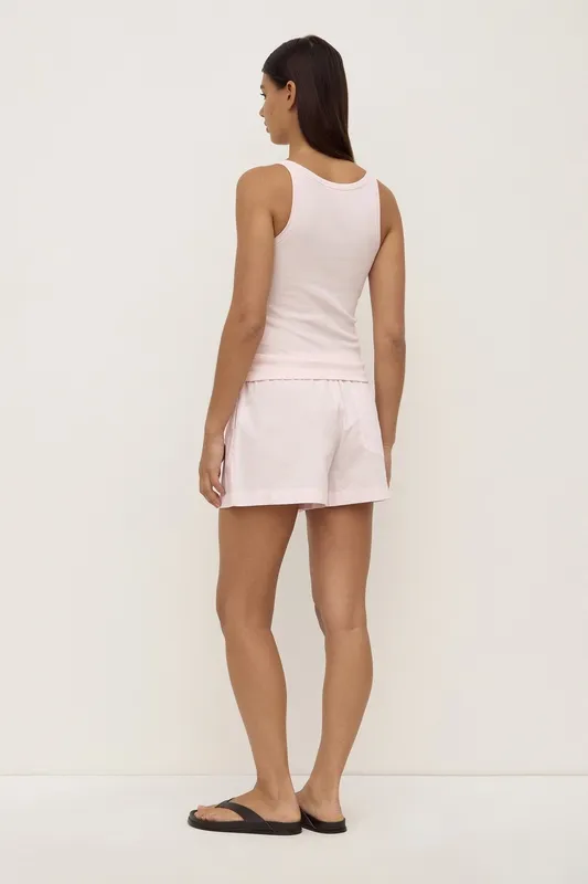 Blossom Ribbed Scoop-Neck Tank