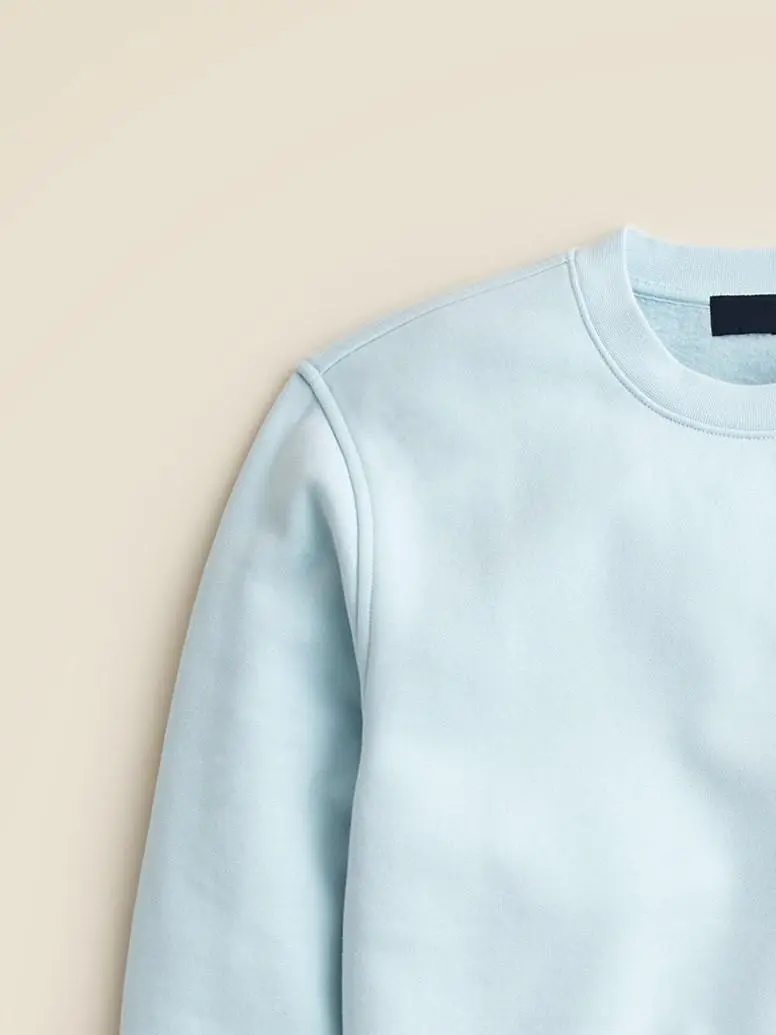 Light Blue Crew Neck Sweatshirt