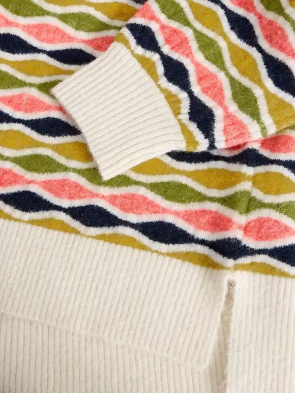 Crew Neck Art Graphic Jumper