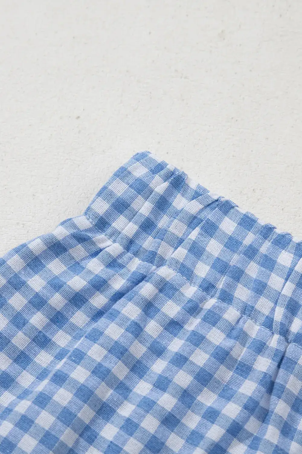 Plaid Gingham High Waist Shorts