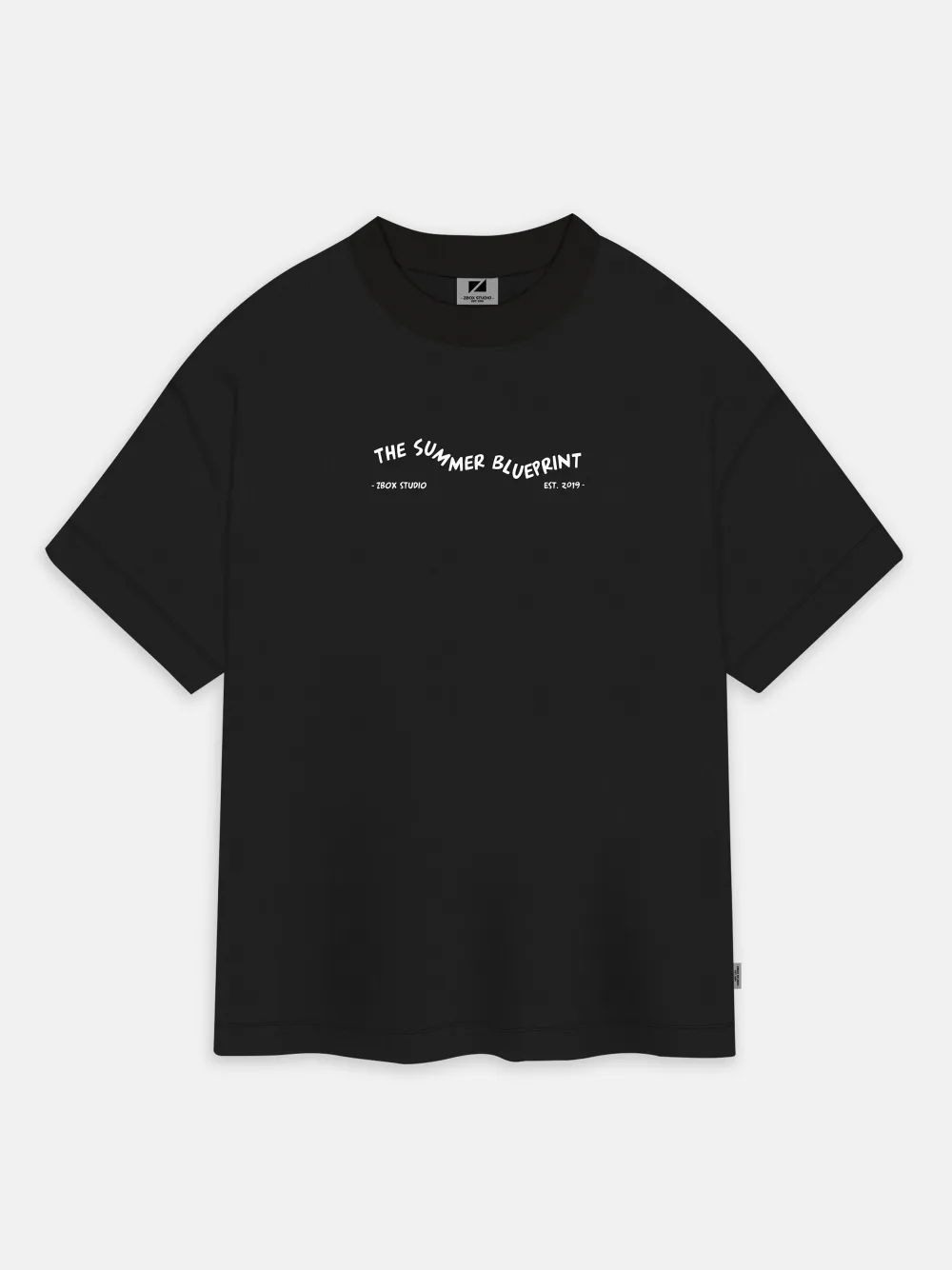 Oversized Blueprint Graphic Tee