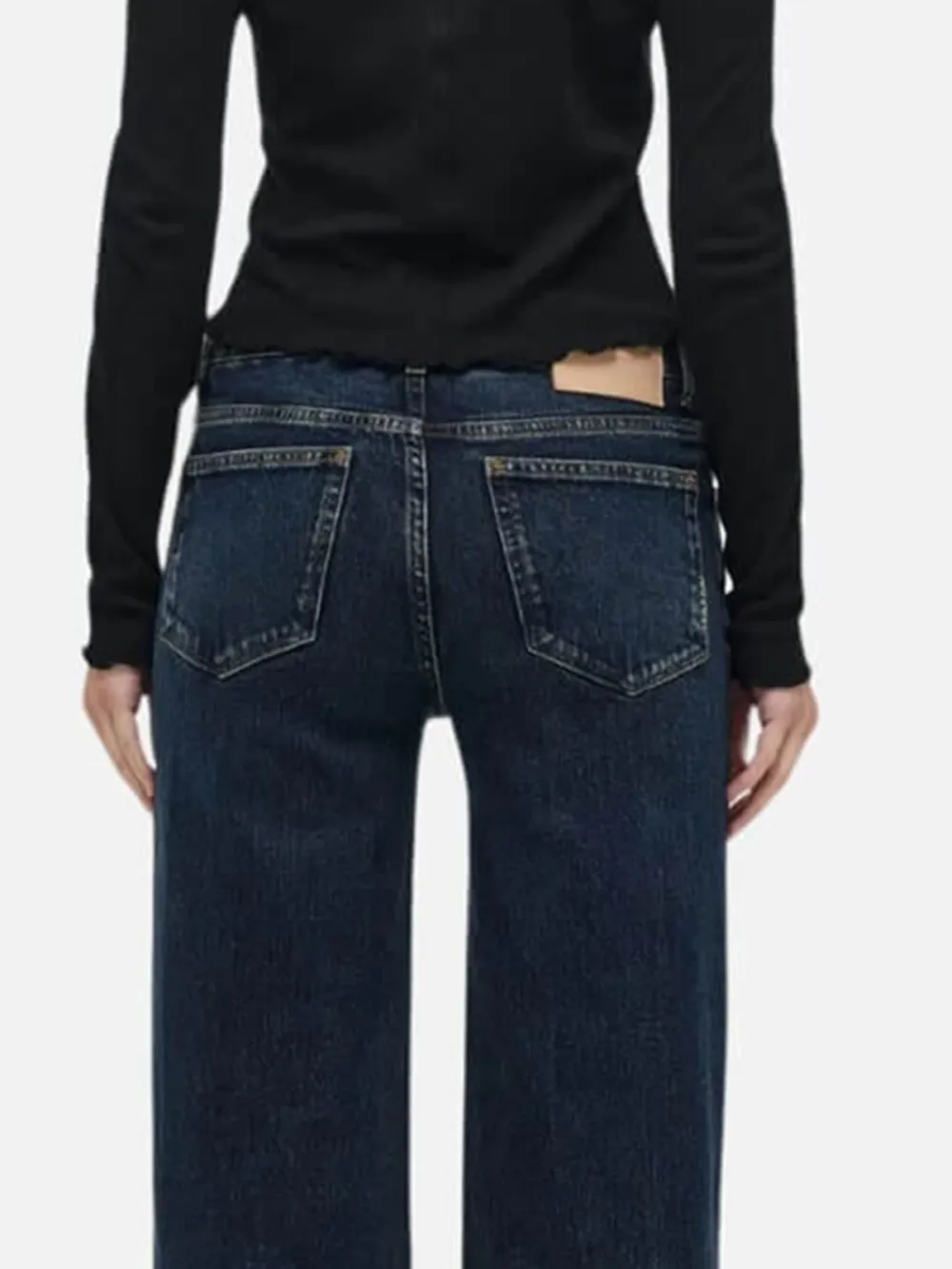Button Up Mid Waist Jeans