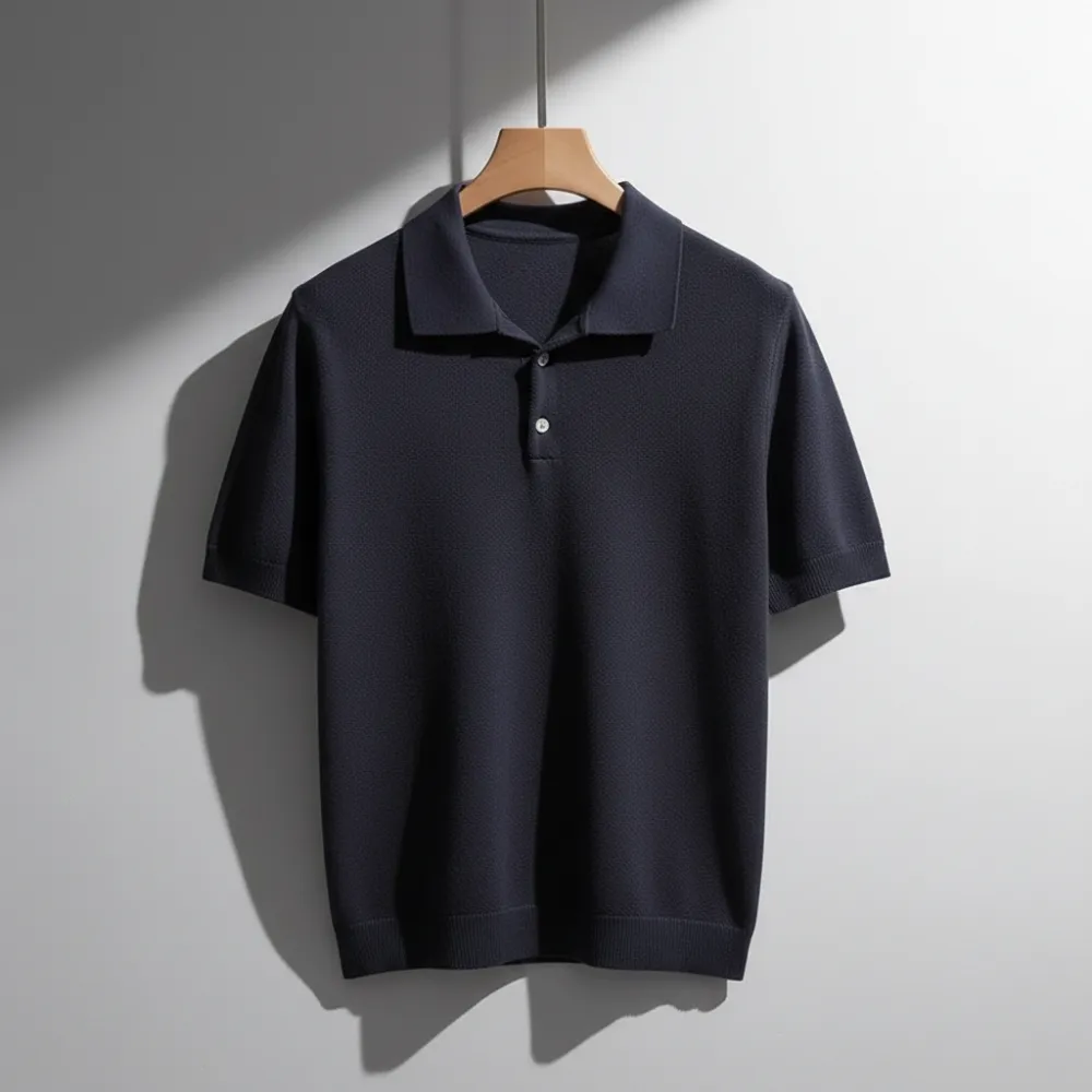 Fine Gauge Knit Polo