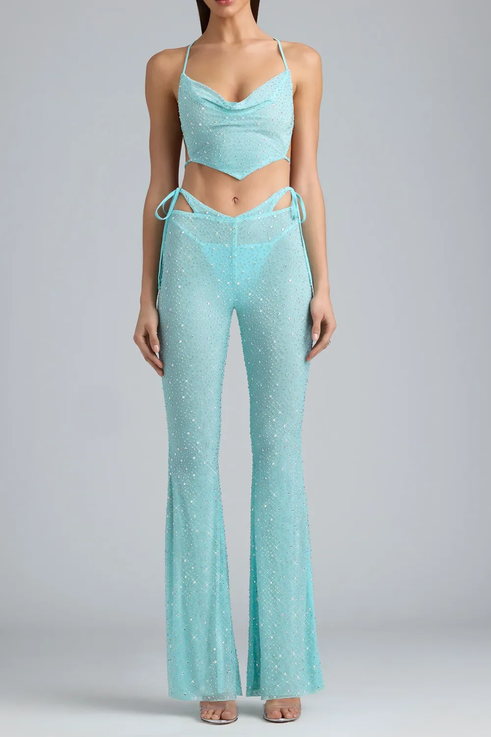 Breathable Retro Slim Fit Mid-Rise V-Waist Trousers