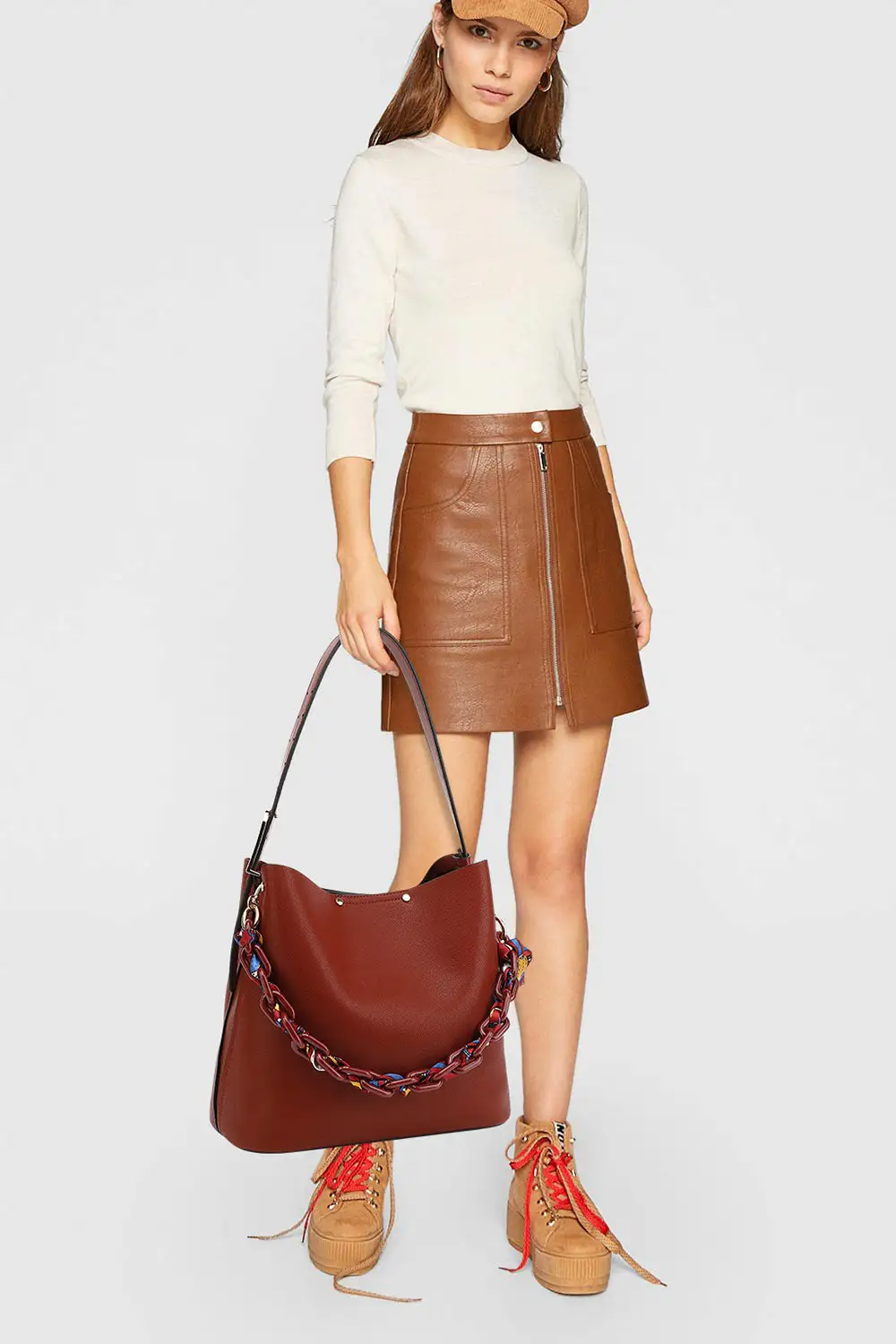 Acrylic Chain Hobo Bag