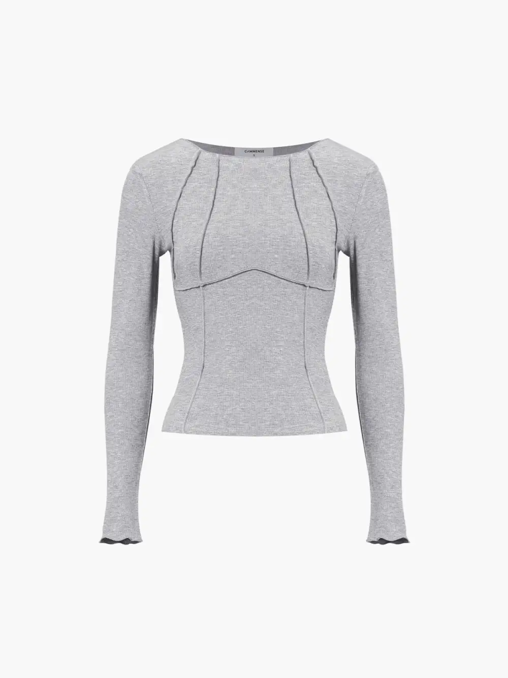 Basic Piping Long Sleeve Top