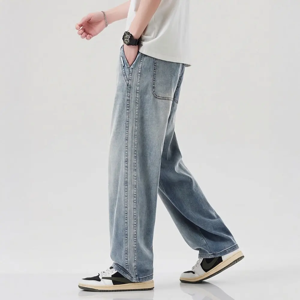 Lightweight Denim Casual Pants