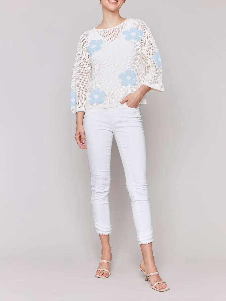Women's Lively and Cute Star Hollow Blouse