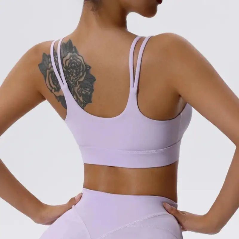 Convertible-Strap V-Neck Sports Bra