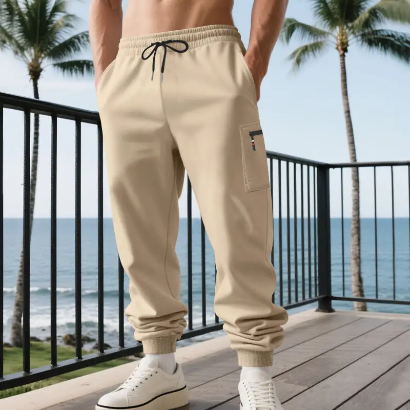 Men's Cargo Jogging Pants Waistband Pocket Cargo Pants