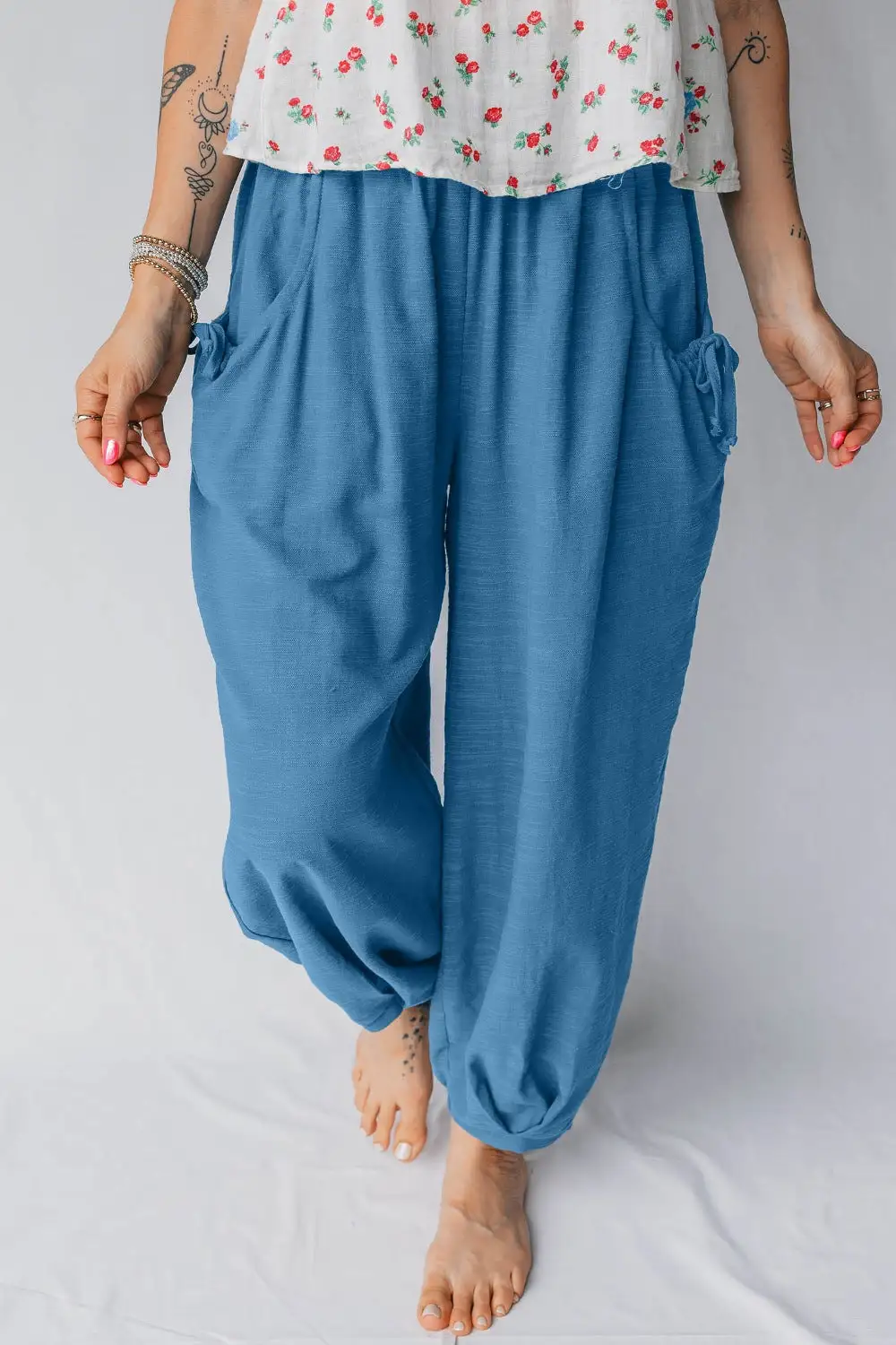 Smocked Waist Jogger Pants