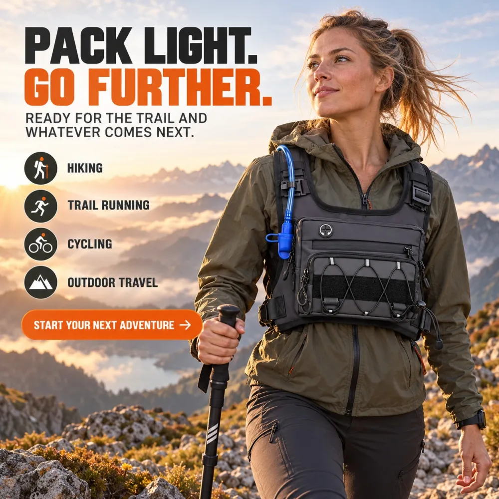 Multi-Function Lightweight Tactical Hiking Vest