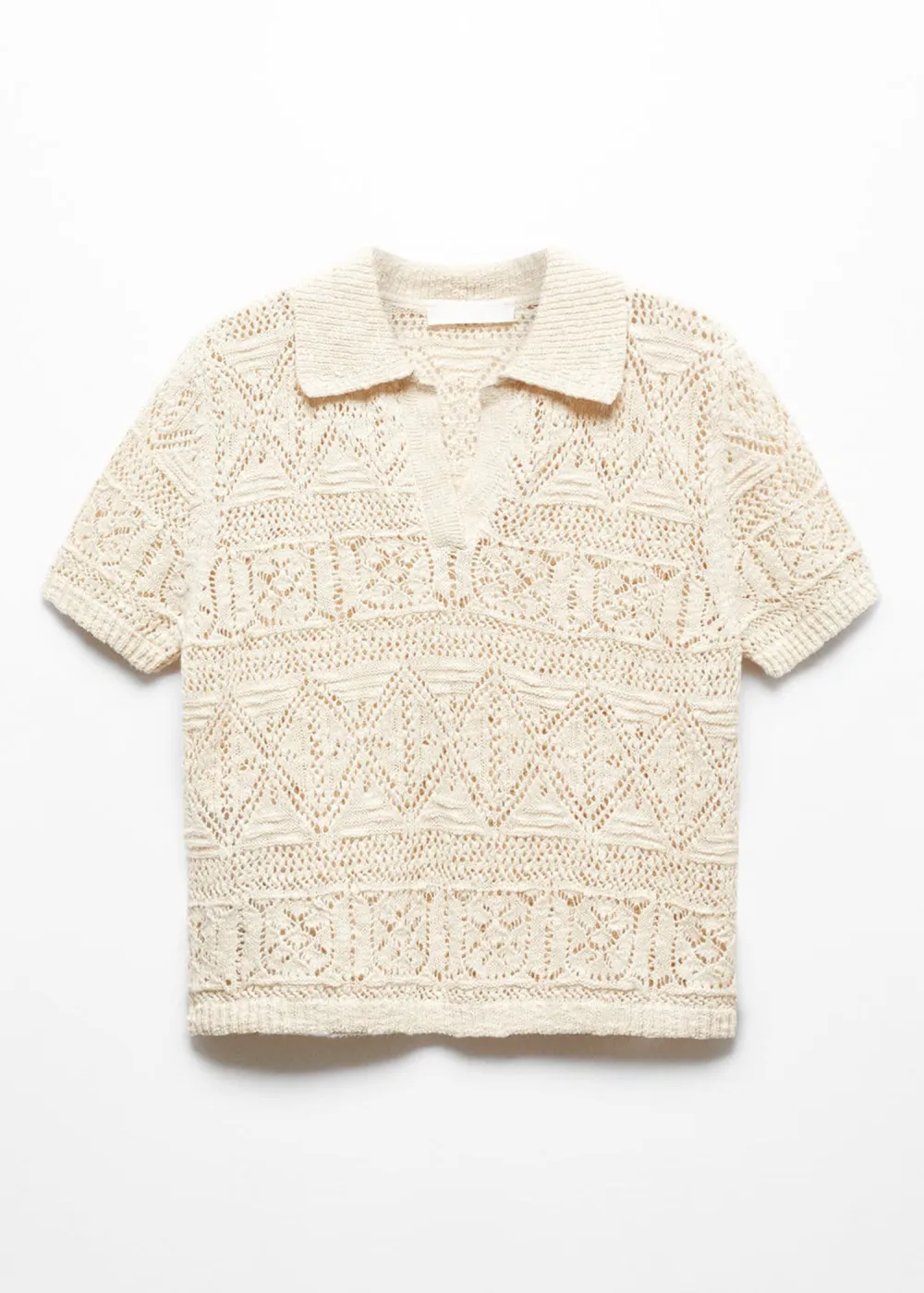 Knitted jumper with openwork details