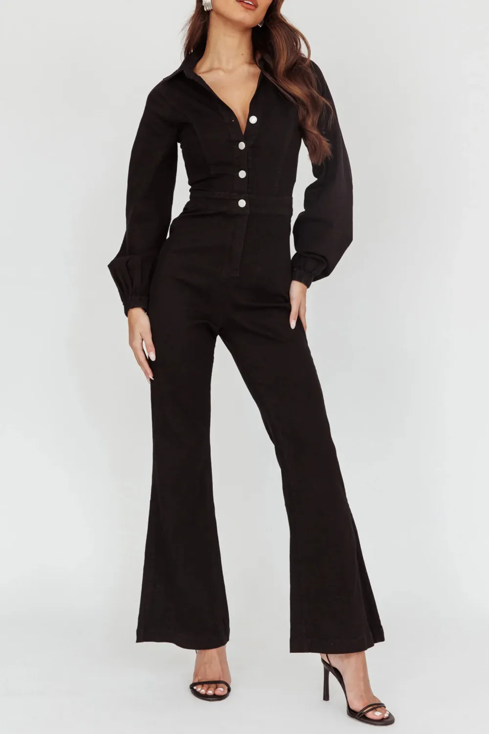 Soft Breathable Flared Long Sleeve Bodysuit