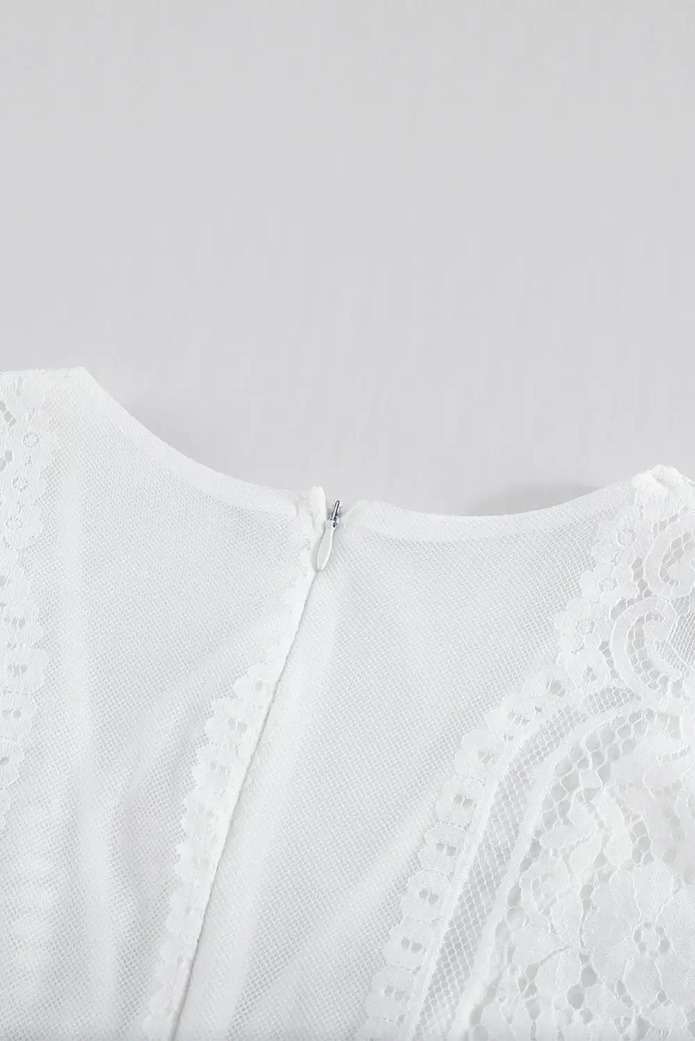 V-Neck Lace Maxi Dress