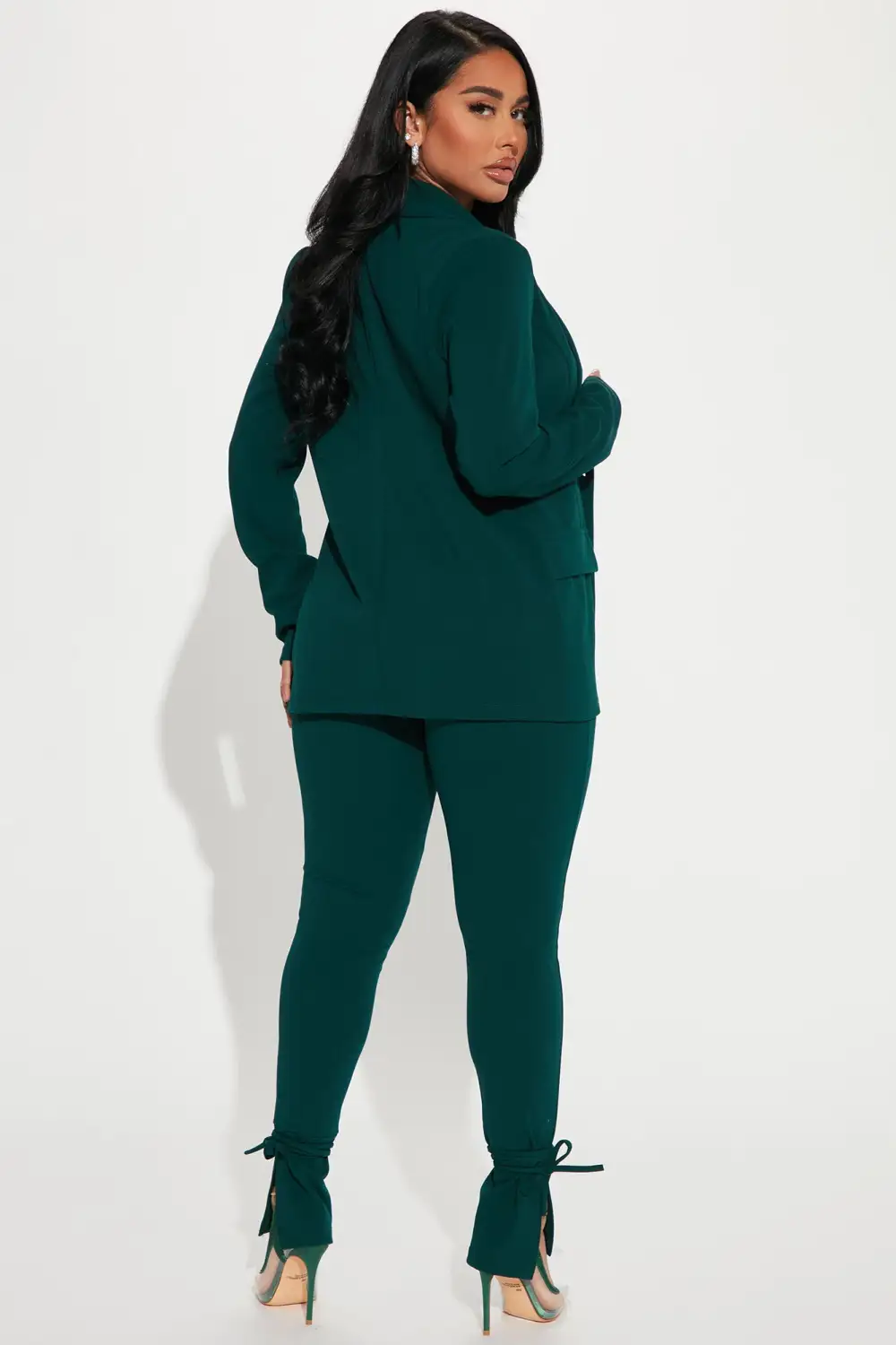 Head Of The Table Pant Suit - Hunter