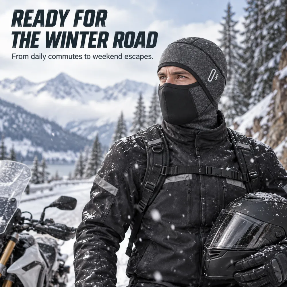 Unisex Winter Warm Balaclava Mask Hat, Fleece Face Cover, Windproof Cold-Proof Hat with Neck Protection for Outdoor Work, Cycling & Lightweight Breathable Fall/Winter Headwear