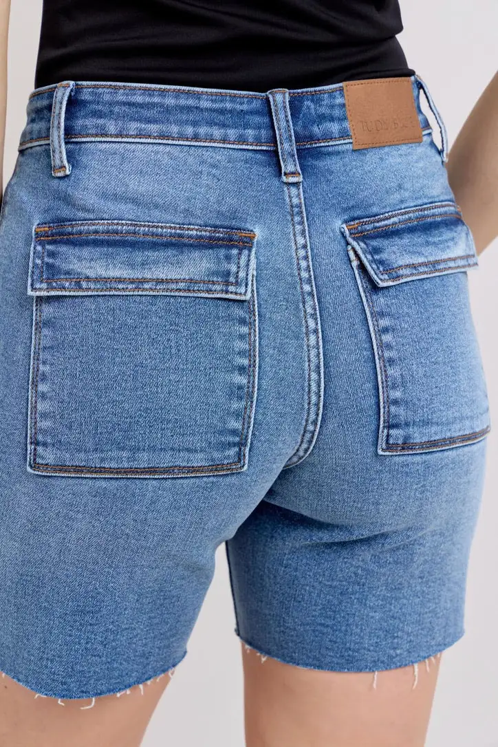 Modern Roomy Straight High Waist Casual Shorts