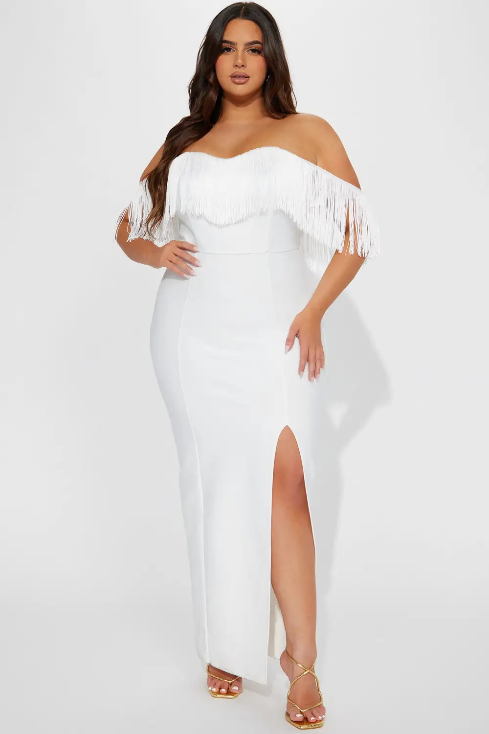 Stallion Bandage Maxi Dress - White