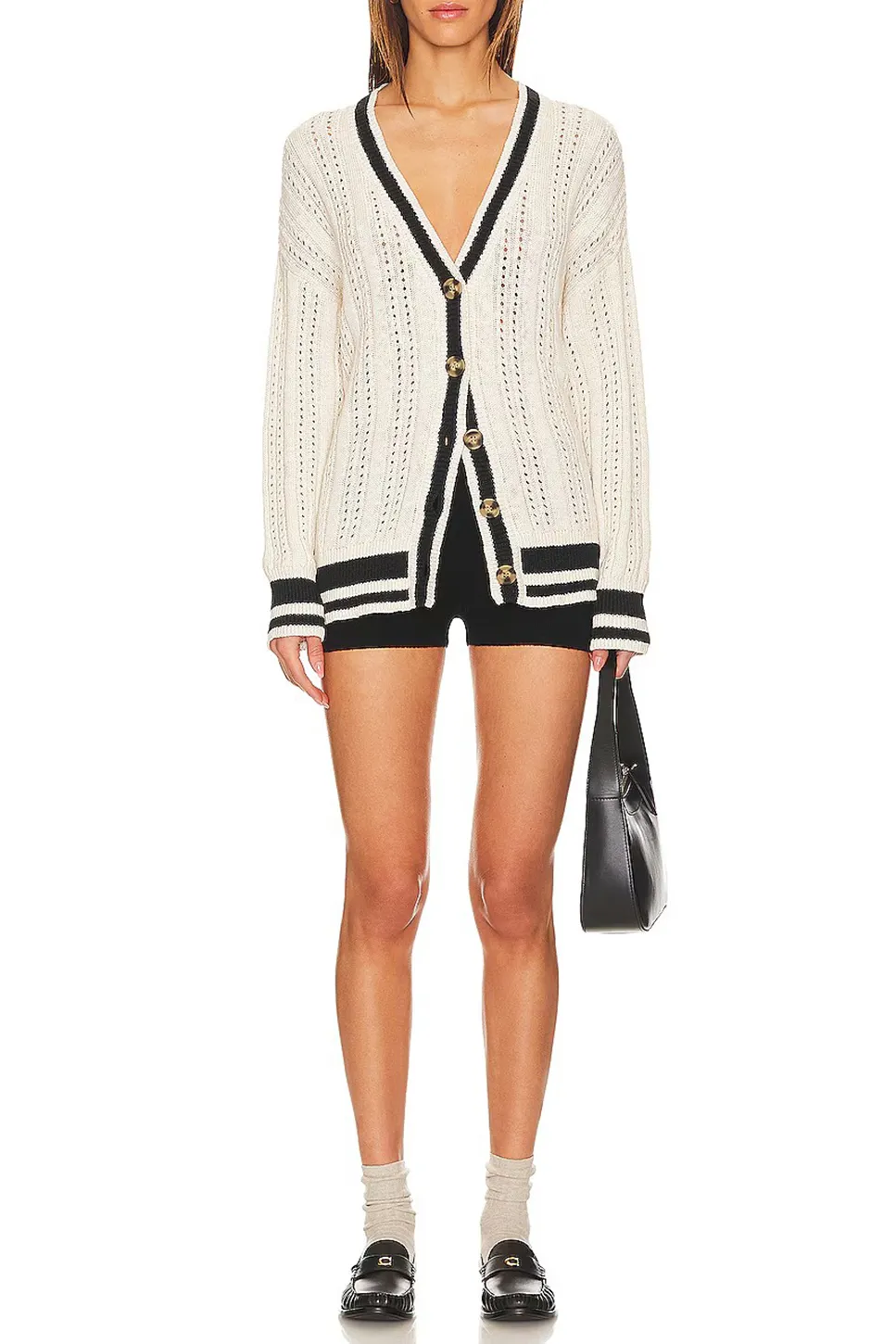 Sport Stripe Cardigan