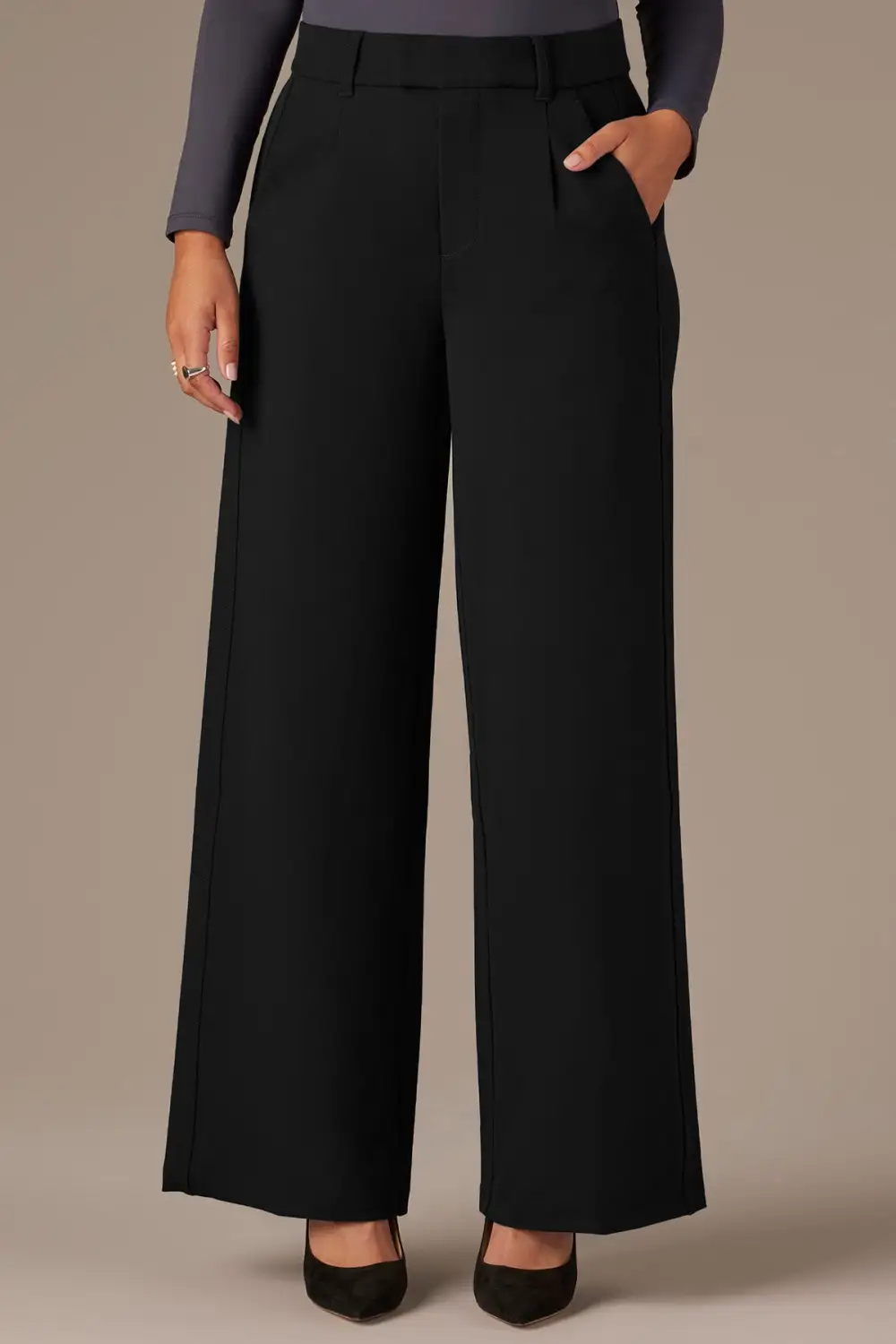 Petite Side Panel Tailored Trousers