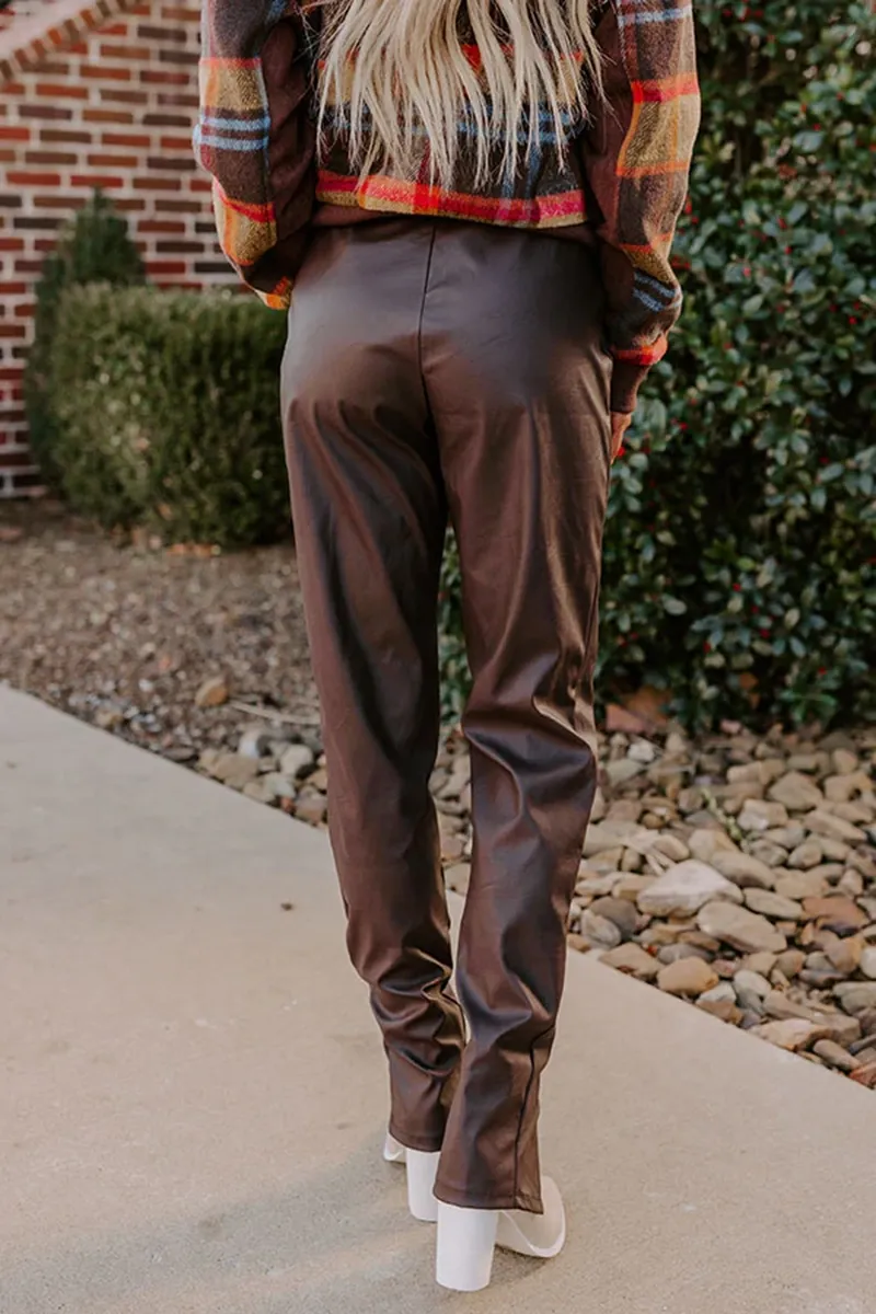 Designer Slit Women's High Waist Pants