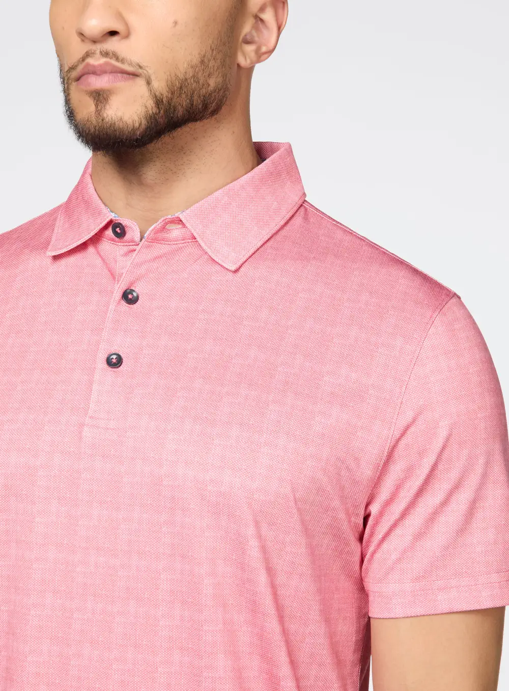 Allover Print Casual Polo