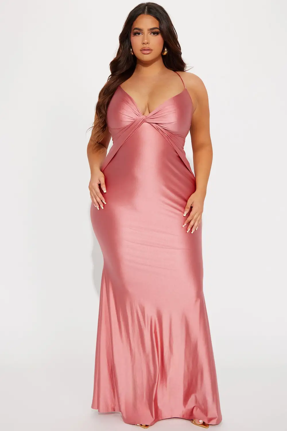 Don't Get It Twisted Gown - Salmon