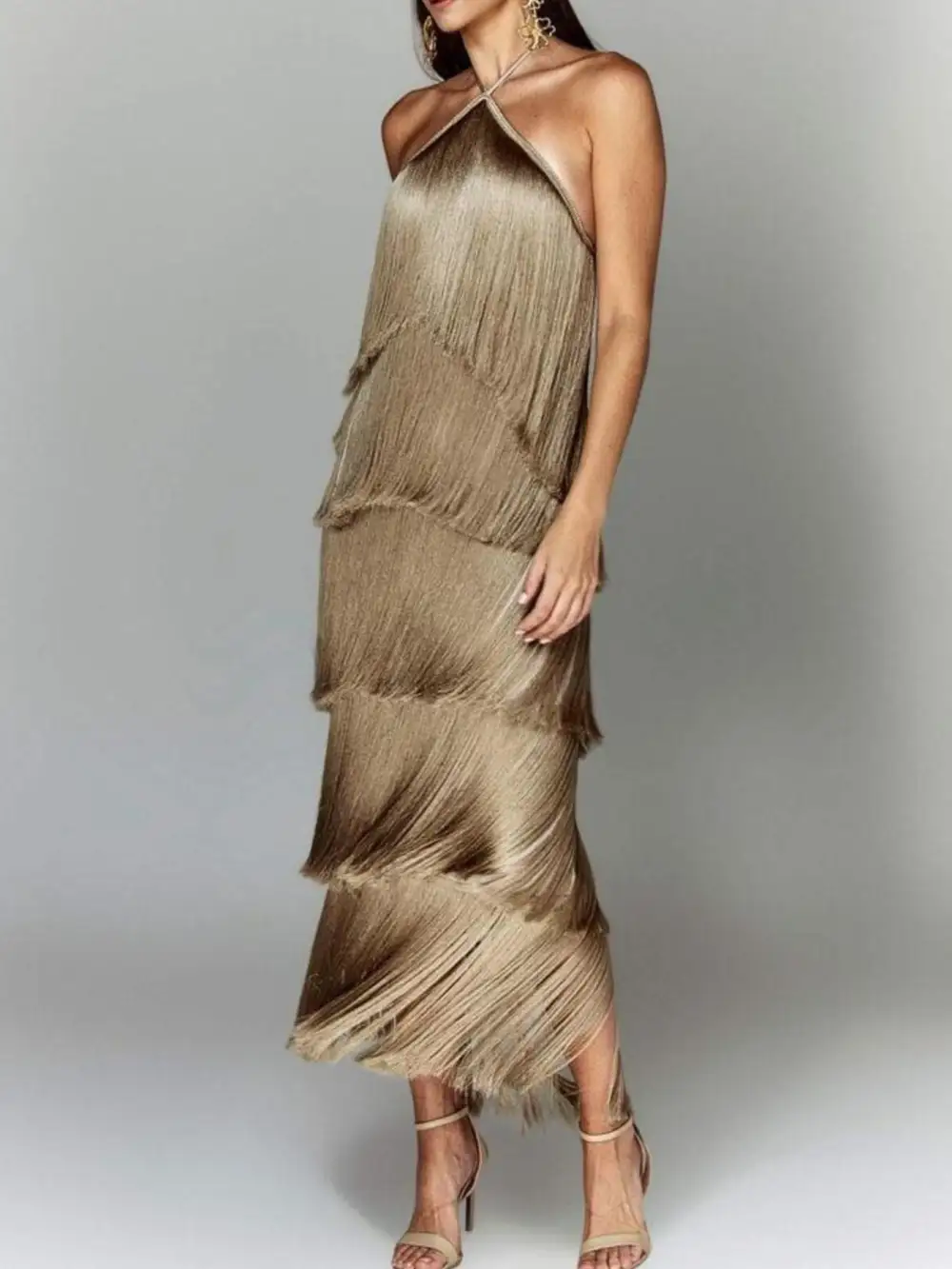 Fringe Maxi Dress