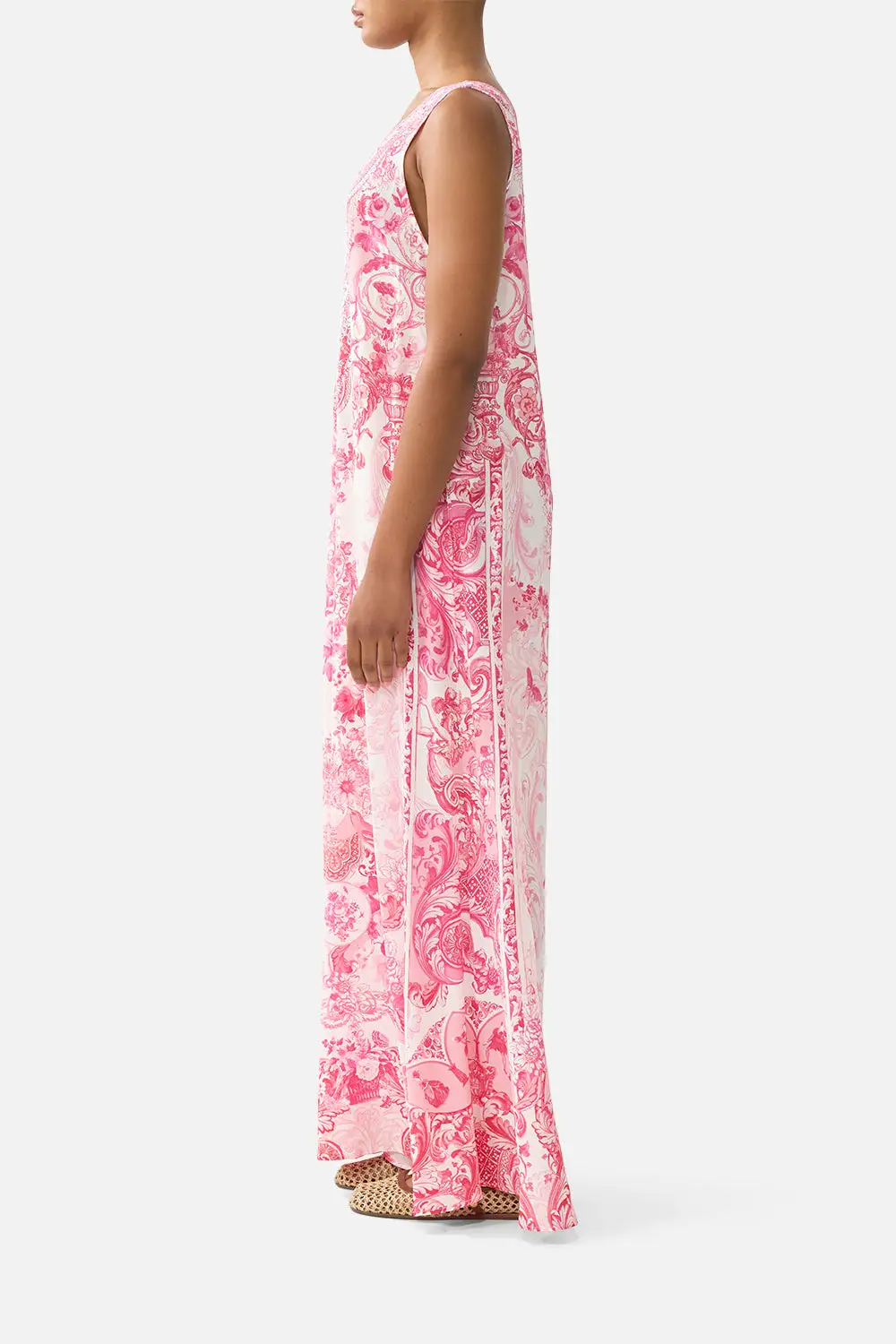 V-Neck Flared Jumpsuit