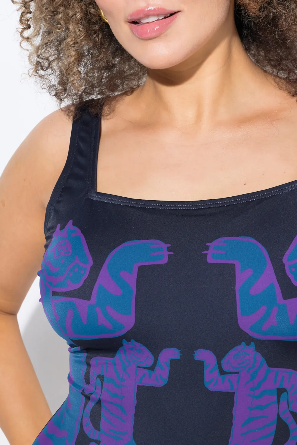 Printed Camisole Swimsuit