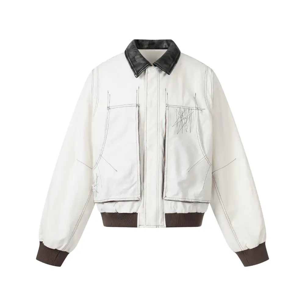 Contrast Stitch Utility Jacket