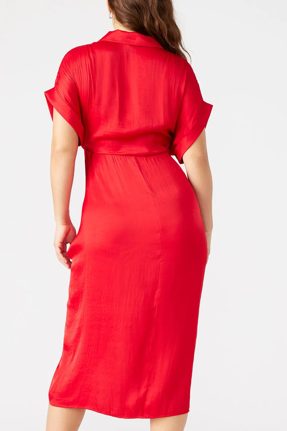 SHORT SLEEVE DRESS PEACH