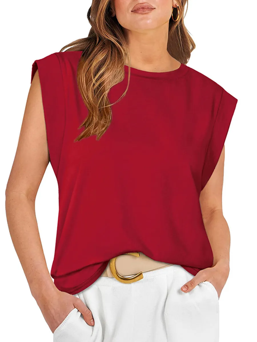 Women's Loose Crewneck Short-sleeved Top