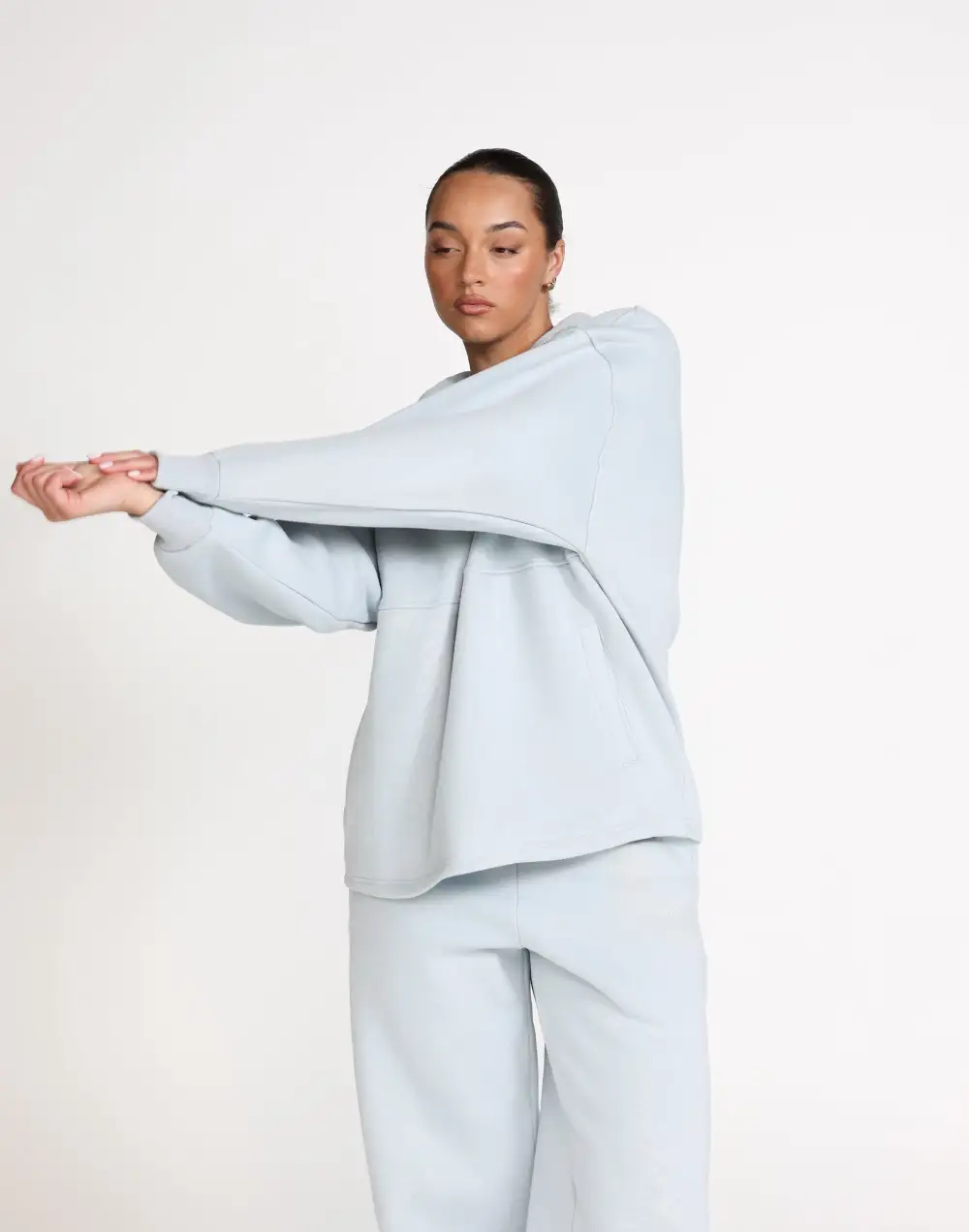 Remy Quarter Zip Jumper (Baby Blue)